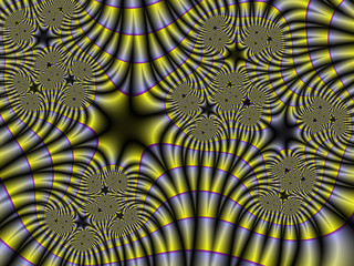 Gold violet abstract fractal background