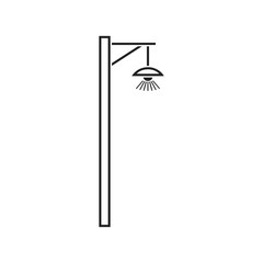 Electric pillar. Electricity icon suitable for info graphics, websites and print media and interfaces. Vector illustration.