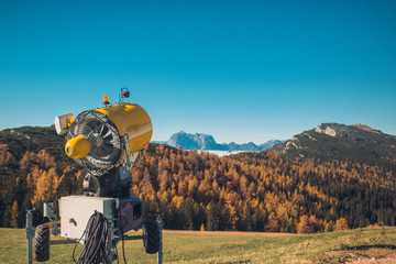 Umweltschutz Schneekanone