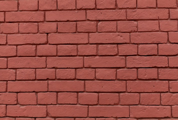 Obraz premium Red brick wall. The old wall. Background, brick. Flat lay. Copy space, photo background.
