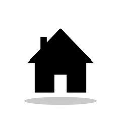 House icon in trendy flat style. Home symbol for your web site design, logo, app, UI Vector EPS 10. 