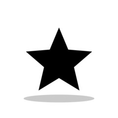 Star / Simple star icon in flat style. Star symbol for your web site design, logo, app, UI Vector EPS 10.