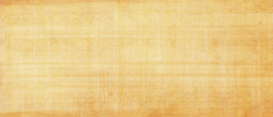 Papyrus yellow antique background.Egyptian paper,papyrus old texture. Smooth yellow surface.Mediterranean region.Long panoramic format.