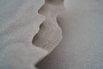 Fototapeta na wymiar the edge of sand dunes