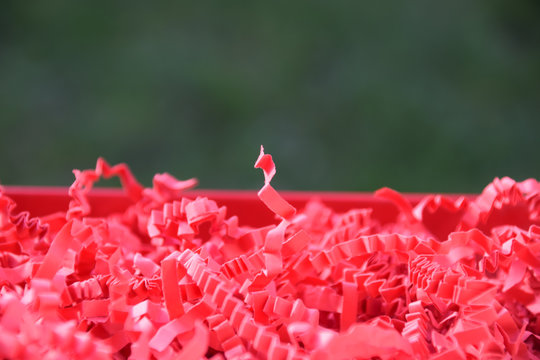 Red cutting papre background with copy space
