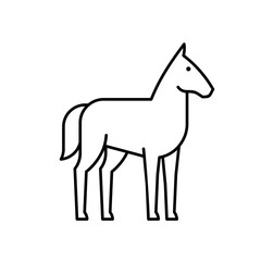 Horse line icon. Icon design. Template elements