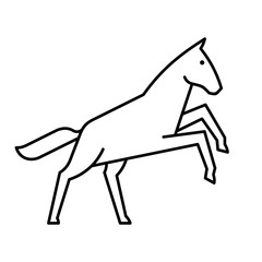 Horse line icon. Icon design. Template elements