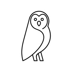 Owl line icon. Icon design. Template elements