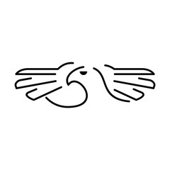 Eagle line icon. Icon design. Template elements