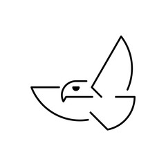 Eagle line icon. Icon design. Template elements