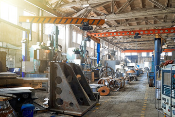 The interior of the workshop