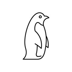 Penguin line icon. Icon design. Template elements