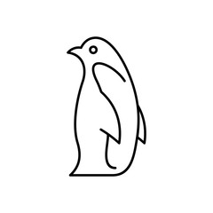 Penguin line icon. Icon design. Template elements