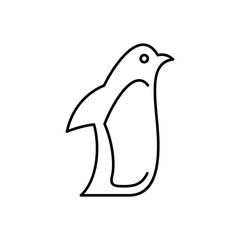Penguin line icon. Icon design. Template elements