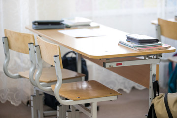 Interior of an empty school class