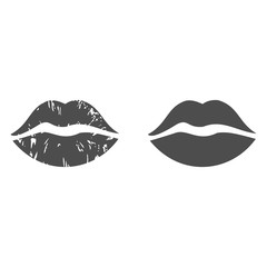 lip icon vector design symbol