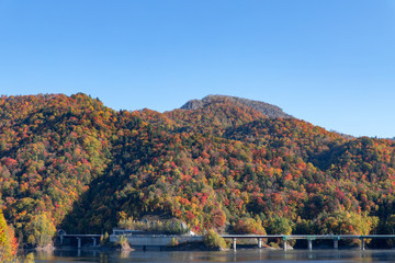 札幌湖の紅葉
