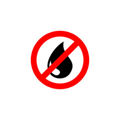prohibition sign icon vector design symbol