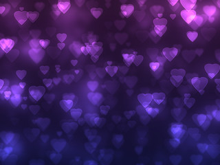 abstract Heart bokeh background