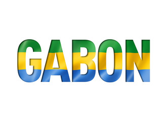gabonese flag text font