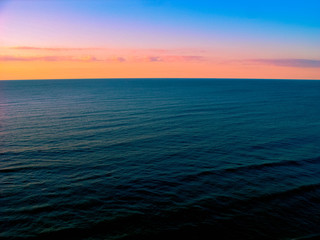 Sunset on the baltic sea