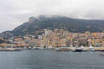 Fototapeta premium Monaco Cityscape Winter
