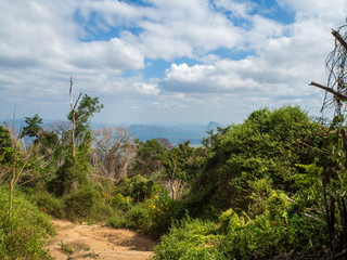 The mountain view at Phu Kra Dueng mountain Loei Thailand