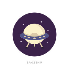UFO graphic set in different styles
