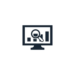 Marketing analytics creative icon. filled simple illustration. From digital marketing icons collection. Isolated Marketing analytics sign on white background