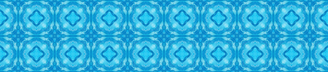 Antique portuguese tiles. Blue Azulejos ceramic. Spanish pottery..Sicily italian majolica. Vintage ethnic background . Mediterranean watercolor seamless wallpaper. Moroccan ornaments in indigo color