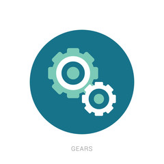Gear Logo Template vector icon illustration design