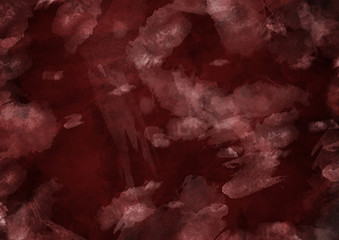 Obraz na płótnie Canvas Red watercolor dirty background