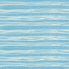 Seamless pattern lines, circles on blue background - 306143069