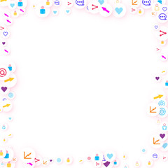Social media marketing, Communication concept.