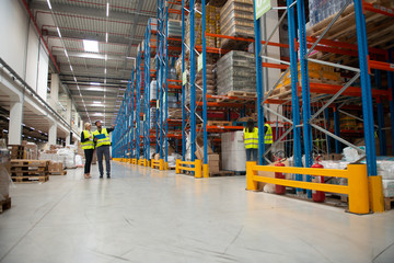 Manager and Supervisor in warehouse