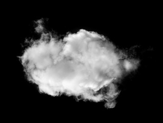 white clouds on black background