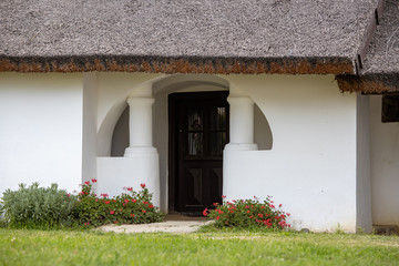 Hungarian traditional architecture style in the village Tihany, near from lake Balaton