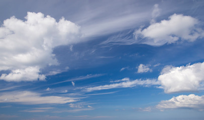 Blue Sky and White Clouds