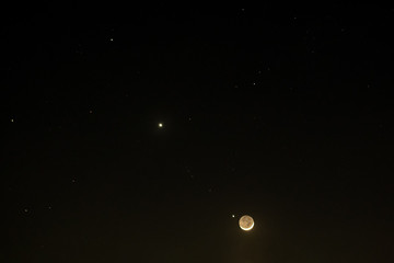 planets conjunction at night on 28th November 2019