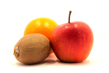 Excellent, beautiful, healthy citrus fruits on a white background.
