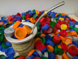 mate de tapitas plasticas