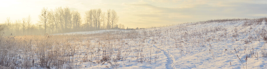Zimowy pejzaż - panorama © ChemiQ