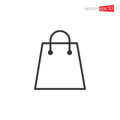 Bag Shop Icon Design Vector