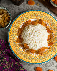 traditional rice served with sour fruits