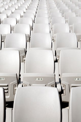 Fototapeta premium A chair in the stadium.
