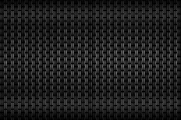 black carbon fiber plate. dark metal background and texture.