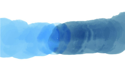 Blue watercolor background for your design, watercolor background concept, vector.