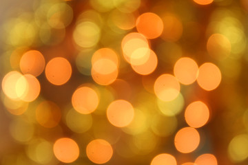 Christmas bokeh lights.