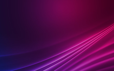 Dark abstract background with neon lines, glow.