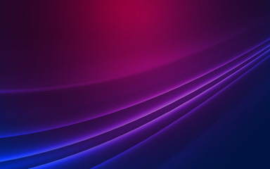 Fototapeta premium Dark abstract background with neon lines, glow.